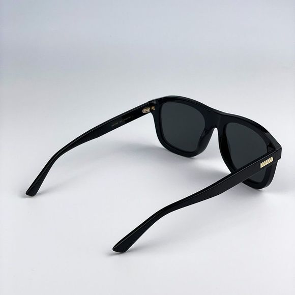 Gucci GG1316S 001 Sunglasses Black Grey Square Unisex - Picture 7 of 11